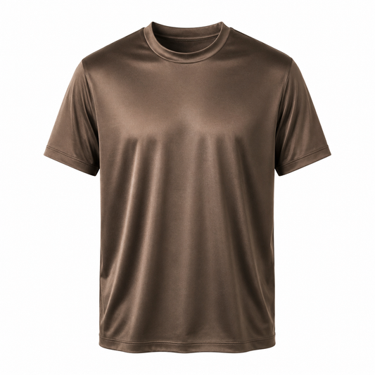 Mercerized T-Shirt – Taupe Brown