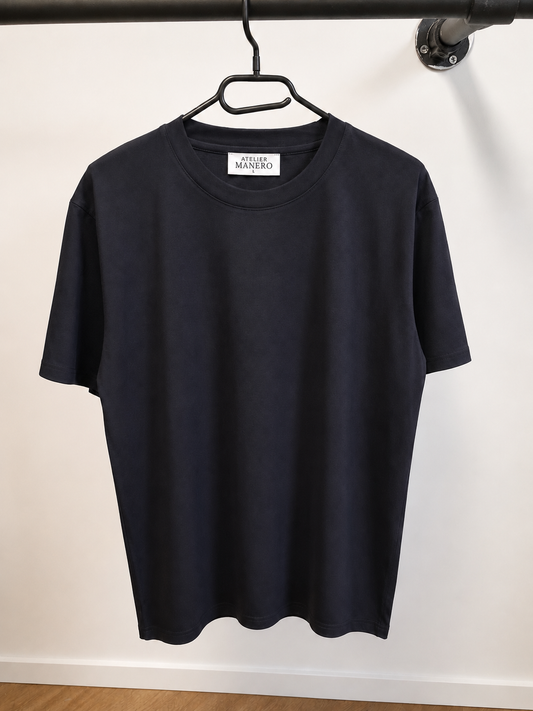 Mercerized T-Shirt – Navy Blue