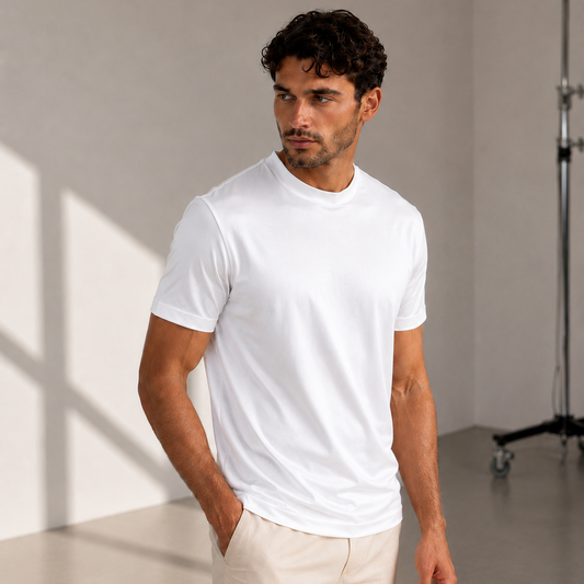 Mercerized T-Shirt - White